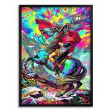 Plakat Napoleon Pop-Art Neon- Kolorowy obraz na ścianę do salonu 31091 - miniaturka 1
