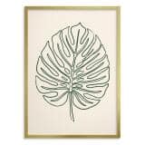 Plakat Botaniczny Monstera Line Art | Minimalistyczny Obraz Boho do Salonu 31089 - miniaturka 3