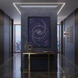 Plakat retro Kosmos Galaktyka | Minimalistyczny obraz na ścianę do biura 31128 - miniaturka 5