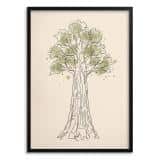 Plakat Drzewo Line Art do Salonu | Obraz w Stylu Japandi Boho 31170 - miniaturka 1