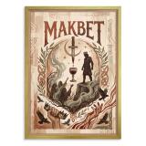 Mroczny plakat do salonu Makbet Teatr | Dekoracja w stylu Dark Academia 31105 - miniaturka 3