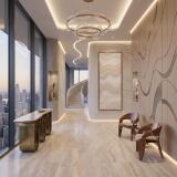 Obraz Abstrakcja Beż i Szarość- Fale | Stylowa Dekoracja do Salonu 31308 - miniaturka 5