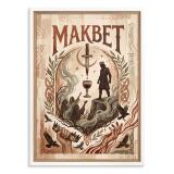 Mroczny plakat do salonu Makbet Teatr | Dekoracja w stylu Dark Academia 31105 - miniaturka 2