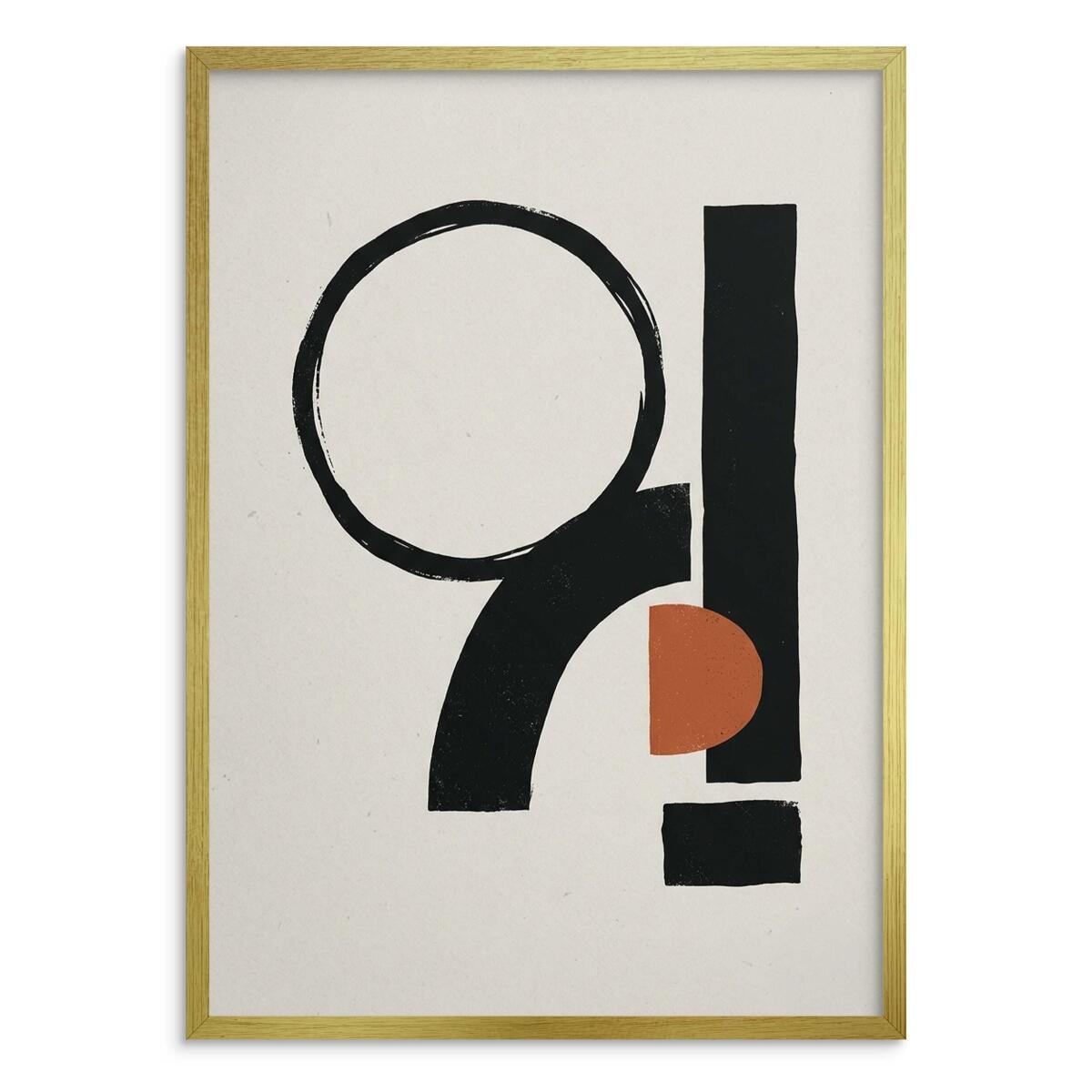 Nowoczesny Plakat do sypialni- Abstrakcja Japandi | Elegancka Grafika beżowa 31086 - zdjęcie 3