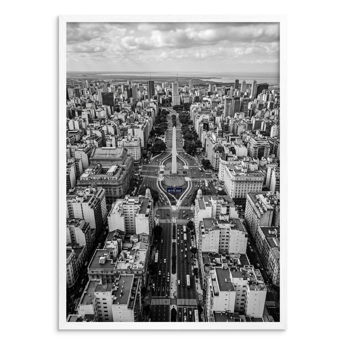 Plakat na ścianę Buenos Aires z lotu ptaka | Elegancka grafika miejska 31215 - zdjęcie 2