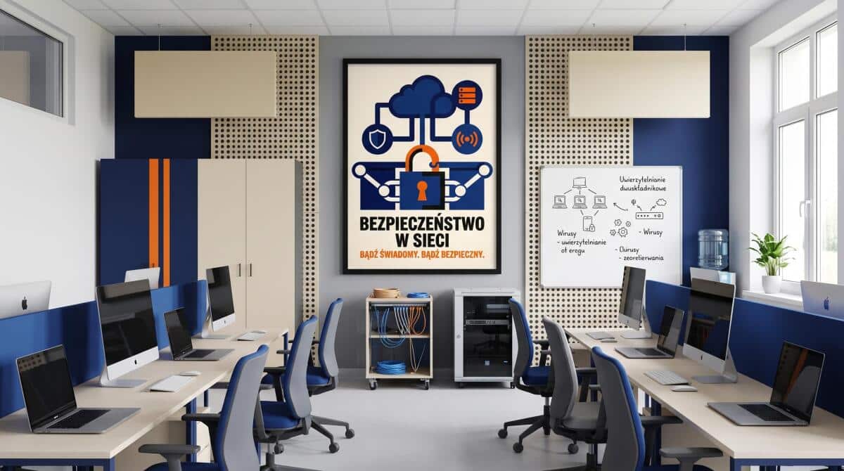 Obraz na ścianę Bezpieczeństwo w sieci- Styl retro-modern | Plakat na ścianę 31142 - zdjęcie 6