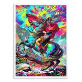 Plakat Napoleon Pop-Art Neon- Kolorowy obraz na ścianę do salonu 31091 - miniaturka 2