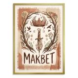 Literacki Plakat Dekoracyjny Makbet- Korona z krwią 31106 - miniaturka 3