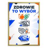 Plakat motywacyjny Zdrowie to wybór | Nowoczesny obraz fitness 31148 - miniaturka 3