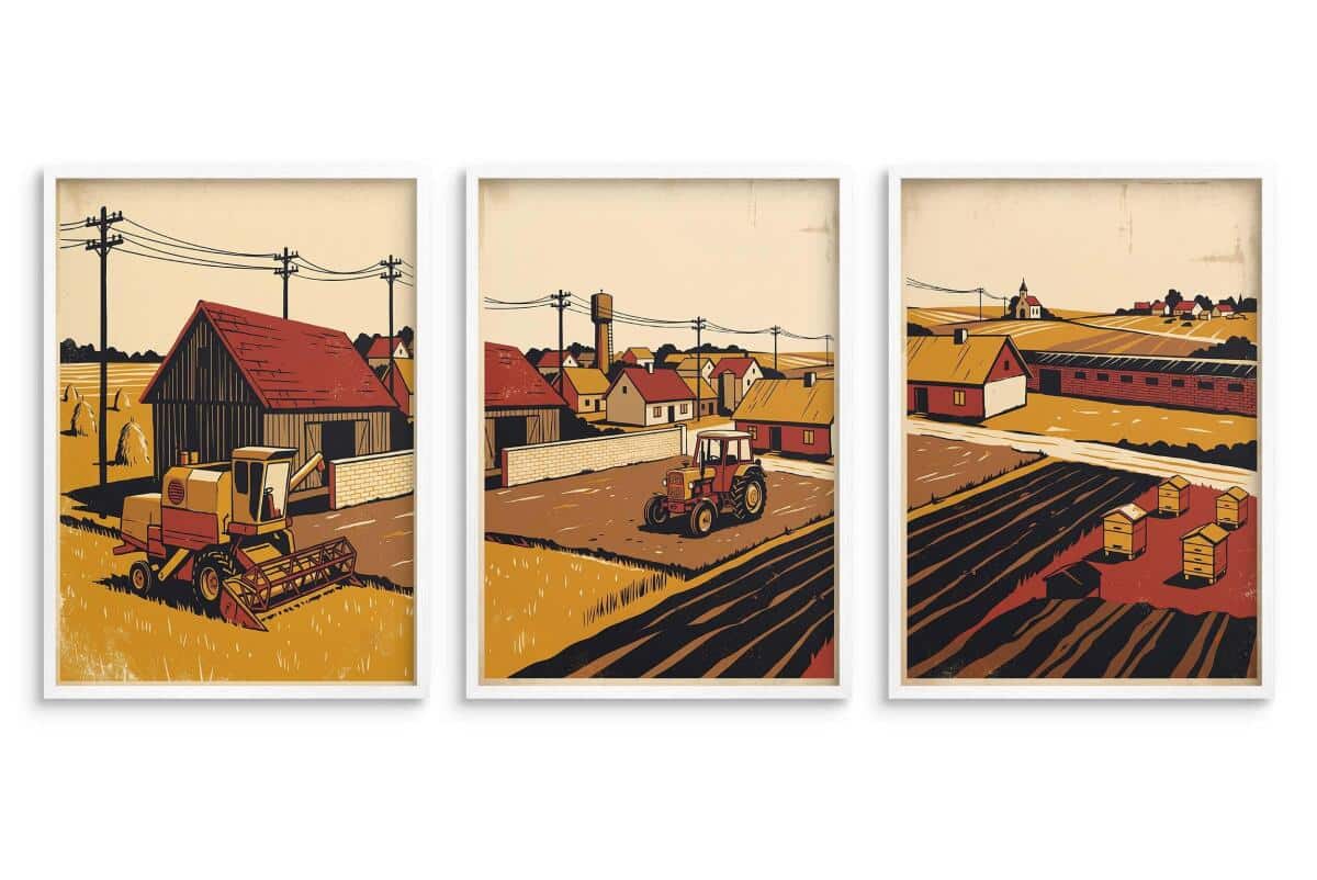 Plakaty Vintage Rolnictwo i Natura – Obraz do Sypialni i Gabinetu 31158 - zdjęcie 3