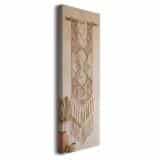 Pionowy Obraz na Ścianę- Makrama i Palma | Eleganckie Boho do Salonu 31316 - miniaturka 2
