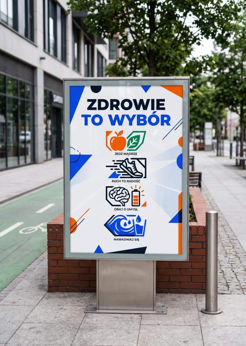 Plakat motywacyjny Zdrowie to wybór | Nowoczesny obraz fitness 31148 - zdjęcie 6