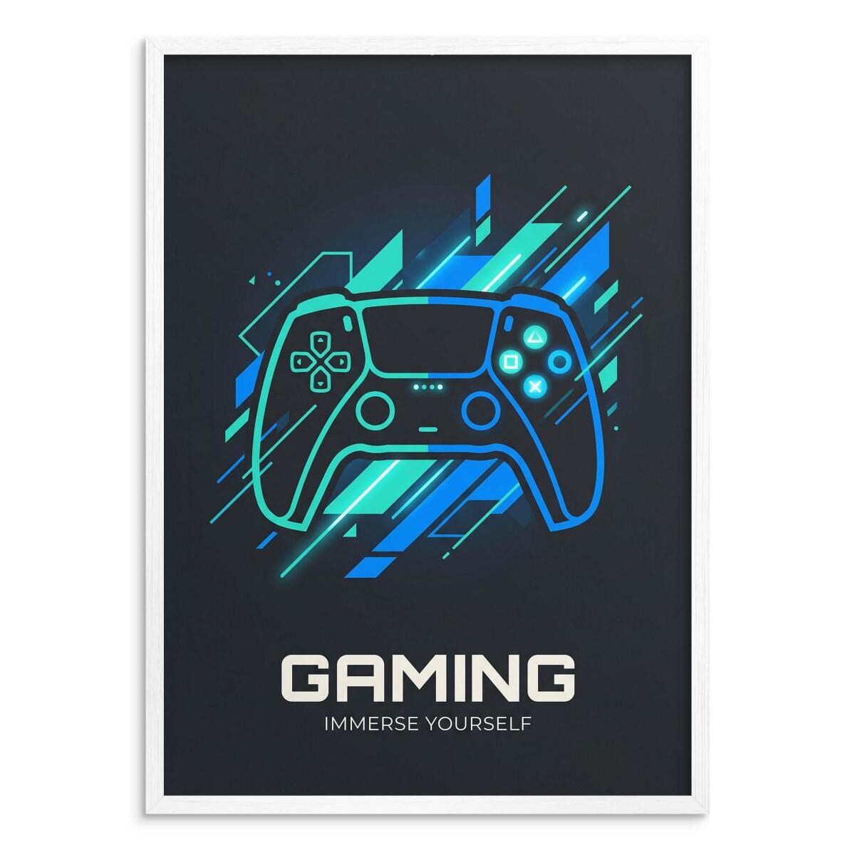 Dekoracja ścienna dla gracza- Gaming Pad | Futurystyczny Plakat na prezent 31196 - zdjęcie 2
