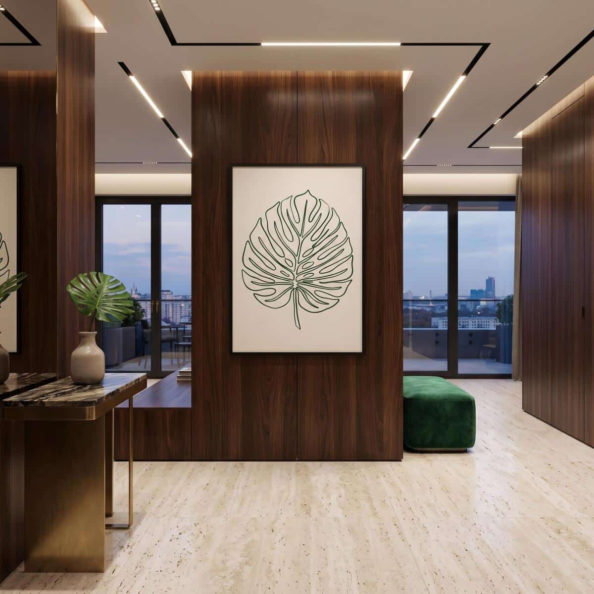Plakat Botaniczny Monstera Line Art | Minimalistyczny Obraz Boho do Salonu 31089 - zdjęcie 5
