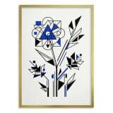 Obraz na ścianę Kobaltowy Kwiat | Plakat minimalistyczny w stylu loft 31131 - miniaturka 3