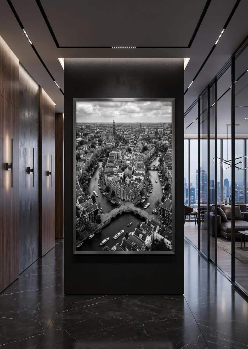Nowoczesny Plakat do Salonu - Architektura Amsterdamu Vintage 31214 - zdjęcie 6