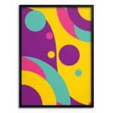 Plakat na ścianę- Abstrakcja geometryczna retro | Kolorowy obraz do biura 31255 - miniaturka 1