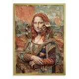 Plakat Mona Lisa Boho - Nowoczesny Obraz na Ścianę Kolaż Asamblaż 31094 - miniaturka 3