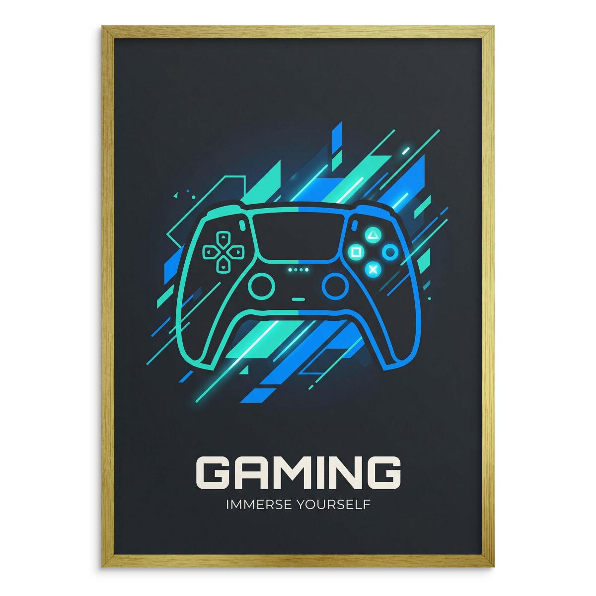 Dekoracja ścienna dla gracza- Gaming Pad | Futurystyczny Plakat na prezent 31196 - zdjęcie 3