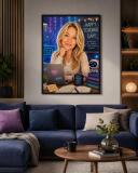 Personalizowany plakat dla nauczyciela informatyki na Dzień Nauczyciela | Portret ze zdjęcia 31470 - miniaturka 6