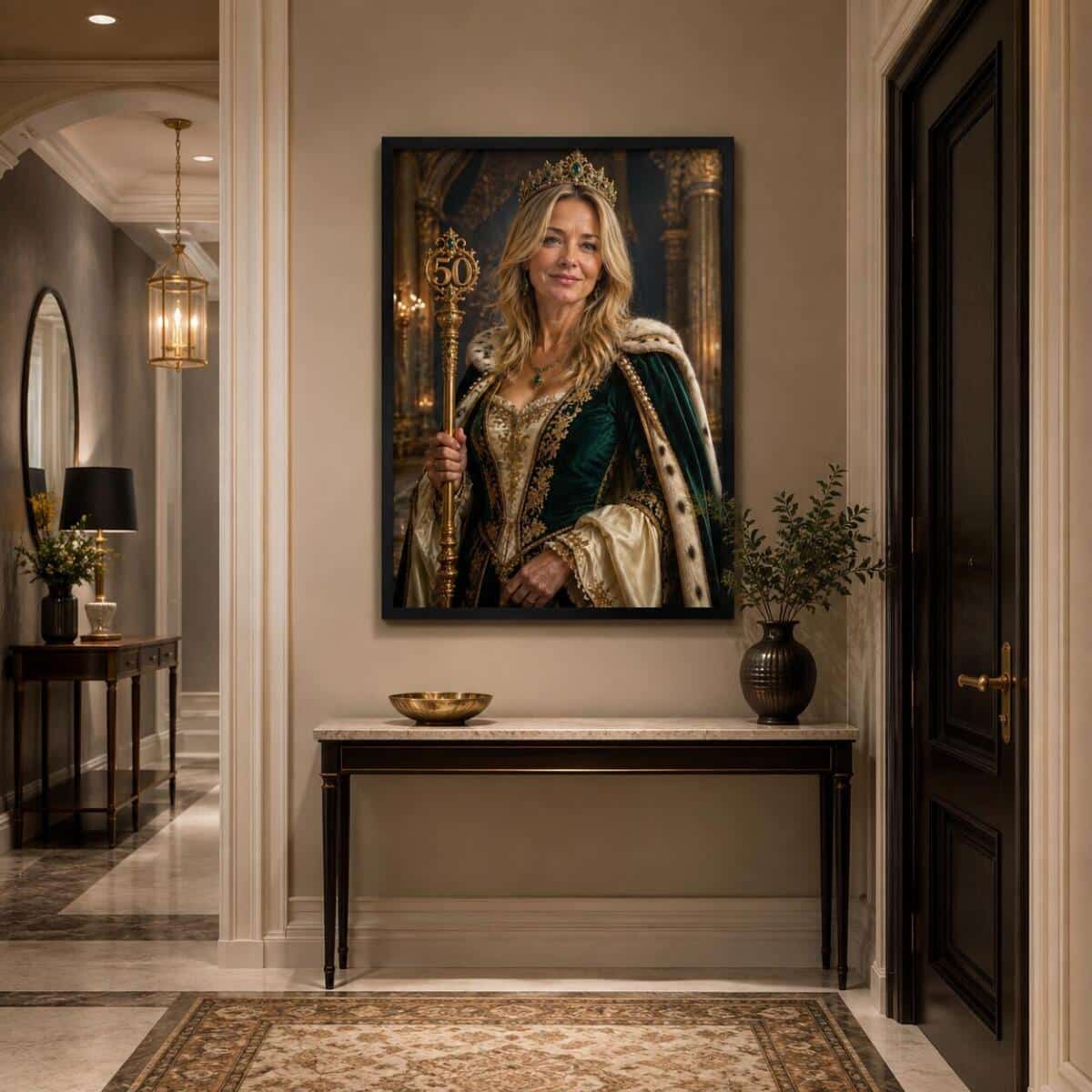 Personalizowany Plakat Królowa na 50 Urodziny | Portret ze Zdjęcia 31447 - zdjęcie 3