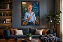 Personalizowany plakat dla nauczyciela matematyki na Dzień Nauczyciela | Portret ze zdjęcia 31476 - miniaturka 6