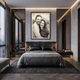 Personalizowany Plakat ze Zdjęcia- Portret Akwaforta | Prezent na Rocznicę 31393 - miniaturka 4