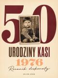 Tablica powitalna na 50 urodziny- zdjęciem z dzieciństwa, imię, data | Plakat Powitalny dla kobiety 39037 - miniaturka 5