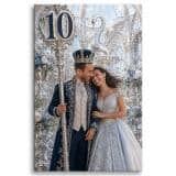 Obraz na Płótnie Królewska Para 10 Rocznica Ślubu | Elegancki Portret Glamour Cynowe Gody 31426 - miniaturka 2