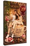 Prezent na 20 rocznicę ślubu z Twojego zdjęcia – Elegancka karykatura pary 83010 - miniaturka 1
