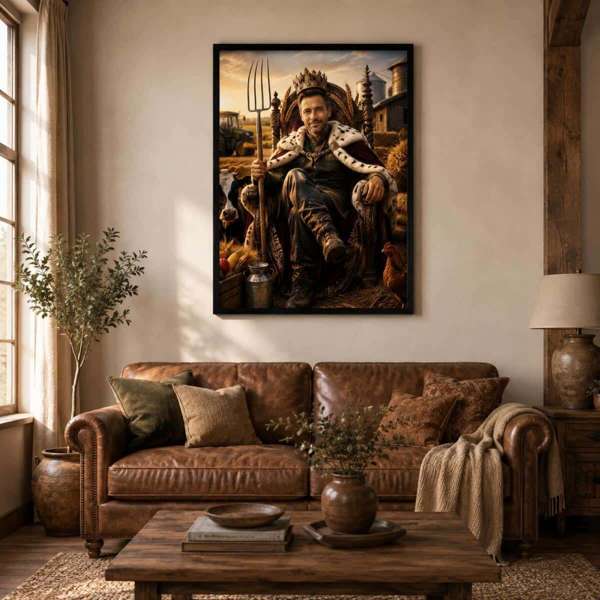 Personalizowany Plakat Król Rolnika na Jubileusz | Portret ze Zdjęcia 31497 - zdjęcie 3