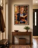 Personalizowany plakat dla nauczyciela języka polskiego na Dzień Nauczyciela | Literacki portret ze zdjęcia 31475 - miniaturka 5