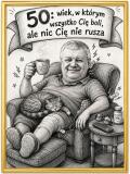 Śmieszny Plakat na 50. Urodziny ze Zdjęcia — Karykatura z Hasłem | Zabawny Prezent na Pięćdziesiątkę 83079 - miniaturka 4