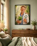 Personalizowany plakat dla nauczyciela biologii na Dzień Nauczyciela | Portret ze zdjęcia 31465 - miniaturka 4