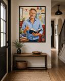 Personalizowany plakat dla nauczyciela języka angielskiego na Dzień Nauczyciela | Portret ze zdjęcia 31471 - miniaturka 3