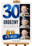 Tablica na 30 urodziny ze zdjęciem z dzieciństwa | Plakat na trzydziestkę dla mężczyzny 39034 - miniaturka 1
