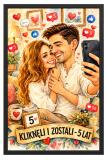 Śmieszny Plakat na 5. Rocznicę Ślubu ze Zdjęcia — Karykatura na drewniane gody 83091 - miniaturka 1