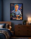Personalizowany plakat dla nauczyciela informatyki na Dzień Nauczyciela | Portret ze zdjęcia 31470 - miniaturka 5