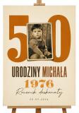 Tablica powitalna 50 urodziny mężczyzny | Plakat ze starym zdjęciem na pięćdziesiątkę 39038 - miniaturka 1