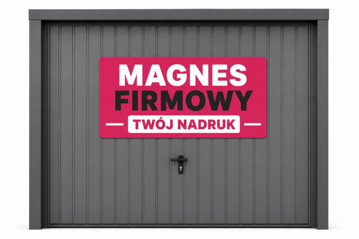 Magnes Reklamowy z Twoim Nadrukiem | Magnes z logo firmy | Reklama Firmowa na bramę - zdjęcie 2