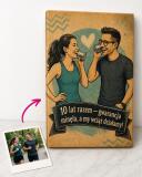 Prezent na 10 rocznicę ślubu (Cynowe Gody) – Portret z Twojego zdjęcia 83027 - miniaturka 3