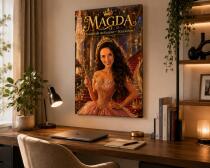 Karykatura z Twojego zdjęcia – Księżniczka glamour, prezent urodzinowy dla niej 83044 - miniaturka 2