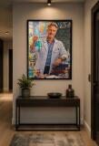 Personalizowany plakat dla nauczyciela chemii na Dzień Nauczyciela | Portret ze zdjęcia 31466 - miniaturka 3
