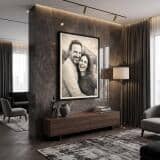 Personalizowany Plakat ze Zdjęcia- Portret Akwaforta | Prezent na Rocznicę 31393 - miniaturka 3
