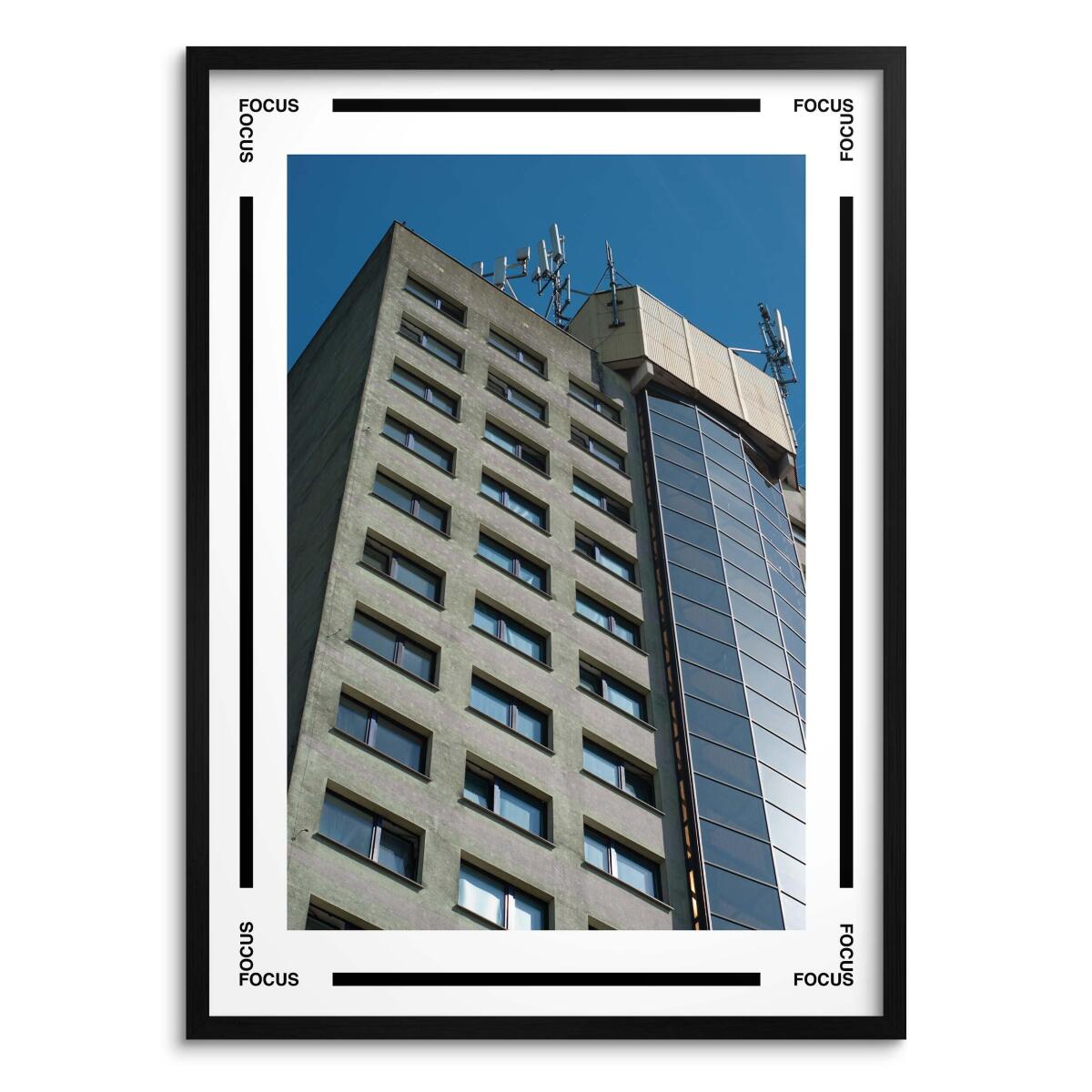 Designerski Plakat Miejski- Modernistyczny Blok | Plakat do Pokoju 31404