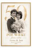 Plakat na 50. Rocznicę Ślubu ze Starej Fotografii Ślubnej | Prezent na Złote Gody 31915 - miniaturka 1