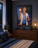 Personalizowany plakat dla nauczyciela fizyki na Dzień Nauczyciela | Portret ze zdjęcia 31467 - miniaturka 5