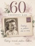 Tablica powitalna na 60 urodziny ze zdjęciem z dzieciństwa | Plakat na sześćdziesiątkę dla kobiety 39039 - miniaturka 5