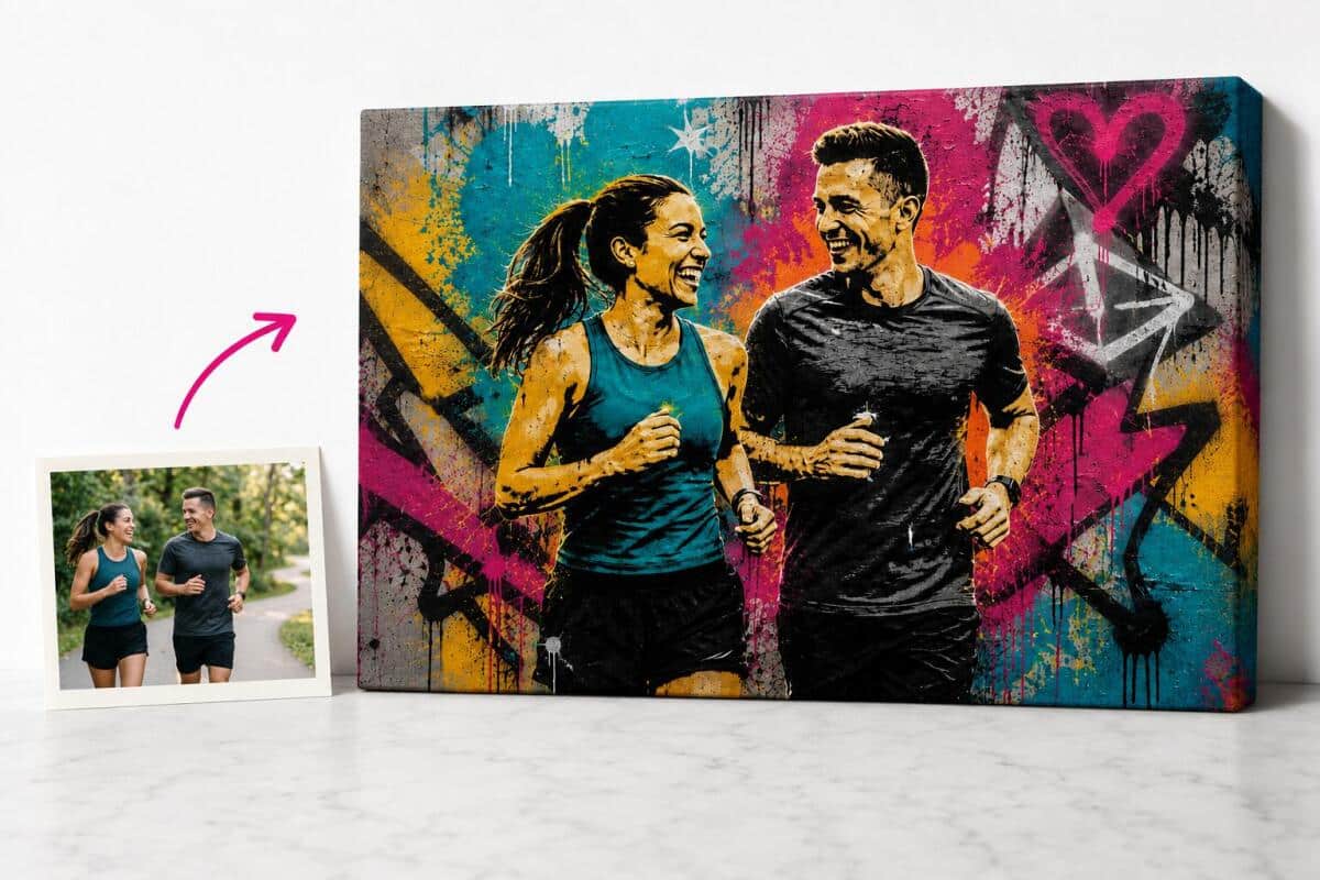 Obraz na płótnie z Twojego zdjęcia – Efekt Graffiti / Street Art | Pamiątka z wakacji 83005 - zdjęcie 2