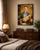 Personalizowany plakat dla nauczyciela historii na Dzień Nauczyciela | Portret ze zdjęcia 31469 - miniaturka 5